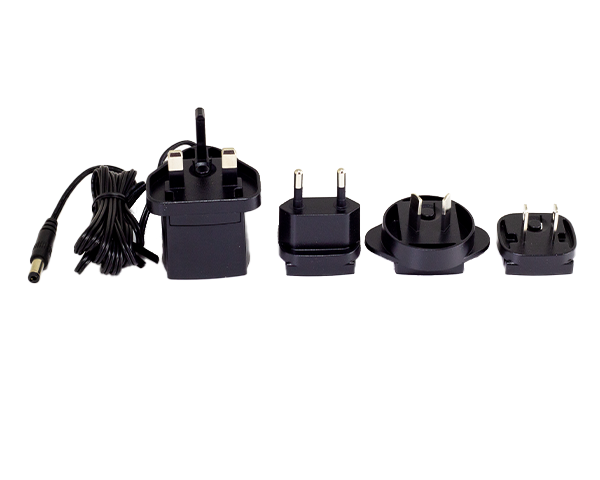 6W Interchangeable AC/DC Plugtop Adapter Power Supply